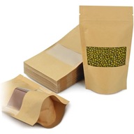 KRAFT PAPIEROVÁ DOYPACK TAŠKA S MALÝM OKIENKOM 750 ml 25 KRAFT PAPIEROVÁ DOYPACK TAŠKA S MALÝM OKIENKOM 750 ml 25