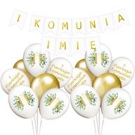 BALÓNKY KOMUNION SET A SPOJENIE S MENOVOU BOHO BALÓNKY KOMUNION SET A SPOJENIE S MENOVOU BOHO