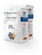 Biely cement Cem I 52,5R 25 kg