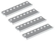 LEGO tanier 2x8 biely sprievodca 4 ks 30586 NOVINKA
