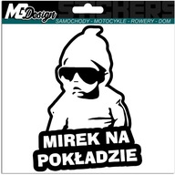Samolepka MIREK V AUTE AUTO 18x14 farba Samolepka MIREK V AUTE AUTO 18x14 farba