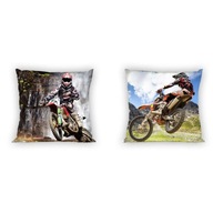 Bavlnená obliečka na vankúš 40x40 Moto Cross Bavlnená obliečka na vankúš 40x40 Moto Cross