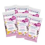 6x Cleanic SOFT utierky na intímnu hygienu 20 ks.
