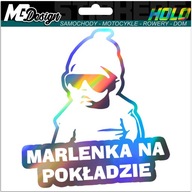 Nálepka na okno MARLENKA ON BOARD HOLOGRAM Nálepka na okno MARLENKA ON BOARD HOLOGRAM