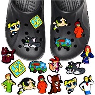 Crocs BAJKI špendlíky 12 ks powerpuff dievčatá tom jerry cartoon network shaggy Crocs BAJKI špendlíky 12 ks powerpuff dievčatá tom jerry cartoon network shaggy