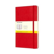 L Moleskine Klasický červený kockovaný zápisník