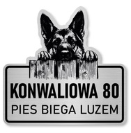 Pozor psov znak - nemecký ovčiak Pozor psov znak - nemecký ovčiak