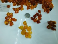 Leštený jantár 0,5-1g mm 100 gramov