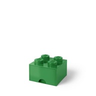 Zelená zásuvka z LEGO kociek 25x25x18 cm