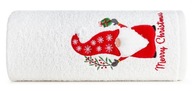 Vianočná osuška SANTA/23 70x140 biela bavlnená osuška, hrubá, veľ Vianočná osuška SANTA/23 70x140 biela bavlnená osuška, hrubá, veľ
