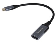 Adaptérový kábel USB-C DisplayPort 1.2 samica 4K 60HZ Adaptérový kábel USB-C DisplayPort 1.2 samica 4K 60HZ