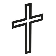 Kovový kríž na stenu SAVIOR 500 Black
