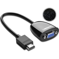 Adaptér, prevodník z HDMI na VGA, pre monitory, konzoly, počítače, Ugreen Adaptér, prevodník z HDMI na VGA, pre monitory, konzoly, počítače, Ugreen