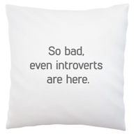 introvert sarkazmus irónia Biely vankúš introvert sarkazmus irónia Biely vankúš