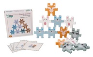 Detské hračky Zvieracie pyramídové puzzle