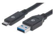 Kábel USB 3.2 Gen1 Type-C/A 3 m 5 Gb/s 60 W 3 A M/M Kábel USB 3.2 Gen1 Type-C/A 3 m 5 Gb/s 60 W 3 A M/M