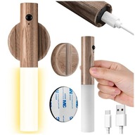 Bezdrôtové nočné LED svietidlo 3000K USB pohybový senzor magnetický závesný Bezdrôtové nočné LED svietidlo 3000K USB pohybový senzor magnetický závesný