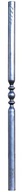 Kovaný rúrkový stĺpik fi 40, ozdobný stĺpik