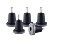 IKEA BLACK HIGH otočné nohy kresla pre kreslo, priemer 10 mm IKEA BLACK HIGH otočné nohy kresla pre kreslo, priemer 10 mm