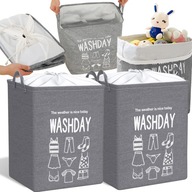 2X KONTAJNER KÚPEĽŇOVÝ KOŠÍK ORGANIZÁTOR NA PRÁDLO TAŠKA TOYS 75L 2X KONTAJNER KÚPEĽŇOVÝ KOŠÍK ORGANIZÁTOR NA PRÁDLO TAŠKA TOYS 75L