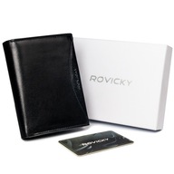 Pánska kožená peňaženka hell black Rovicky HQ Pánska kožená peňaženka hell black Rovicky HQ