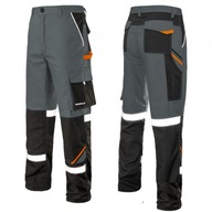 PROFESSIONAL-REF sivé pracovné nohavice, šedá veľkosť 56
