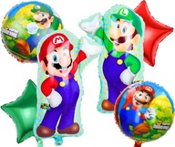 Súprava balónov SUPER MARIO Bros LUIGI x6 Súprava balónov SUPER MARIO Bros LUIGI x6