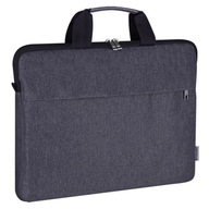Elegantné šedé polyesterové puzdro na notebook na 15,6". Elegantné šedé polyesterové puzdro na notebook na 15,6".