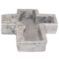 Kryt na hrob CROSS 6 x 21 cm sivý betón