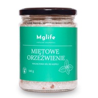 Mätová soľ do kúpeľa 540 g magnéziová epsomská soľ Mätová soľ do kúpeľa 540 g magnéziová epsomská soľ