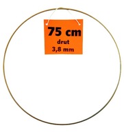 Kovový prsteň GOLD MATTE ø75 - lapač snov Kovový prsteň GOLD MATTE ø75 - lapač snov