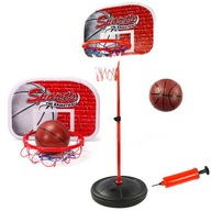 Basketbalový set na stojane 90-160cm Loptová pumpa Úprava