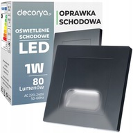 OSVETLENIE NA SCHODY LED LAMPA LED SCHODISKO BLACK SENZOR POHYBU OSVETLENIE NA SCHODY LED LAMPA LED SCHODISKO BLACK SENZOR POHYBU