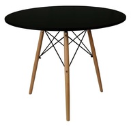 ŠKANDINÁVSKÝ okrúhly stôl OSLO 70CM DSW ČIERNA ŠKANDINÁVSKÝ okrúhly stôl OSLO 70CM DSW ČIERNA