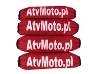Univerzálne kryty tlmičov AtvMoto, červené