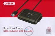 Unitek Y-3324 USB 3.1 IDE/SATA adaptér Najnovšie! Unitek Y-3324 USB 3.1 IDE/SATA adaptér Najnovšie!