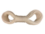 Pletené lano 5mm Polypropylénové jadro 25m biele