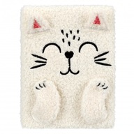 Plyšový zápisník B6 White Cat STARPAK 502129