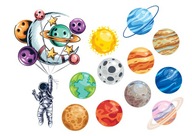 Potlač cukrovej hmoty na tortu Cosmos / Planets 2 Potlač cukrovej hmoty na tortu Cosmos / Planets 2