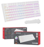 Genesis Thor 404 TKL Kailh Brown mechanická RGB klávesnica, biela Hot Swap Genesis Thor 404 TKL Kailh Brown mechanická RGB klávesnica, biela Hot Swap