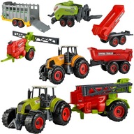 Sada 2 traktory 4 poľnohospodárske stroje