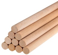 Tyčinka makrame s paličkou drevený bukový valček 20 mm 50 cm Tyčinka makrame s paličkou drevený bukový valček 20 mm 50 cm