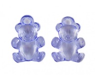 KORÁLKY MEDVEĎ PRÍVESKY akryl 21x15mm 4ks modrá KORÁLKY MEDVEĎ PRÍVESKY akryl 21x15mm 4ks modrá