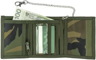 TAKTICKÁ vojenská peňaženka s retiazkou WOODLAND