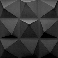 NÁstenné PANELY KAZETOVÁ ČIERNA 3D PYRAMÍDA 2m2 NÁstenné PANELY KAZETOVÁ ČIERNA 3D PYRAMÍDA 2m2