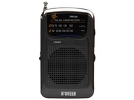 Čierne prenosné rádio Noveen PR150