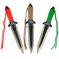 Vrhacie nože Shuriken Kandar N129 pletené šípky