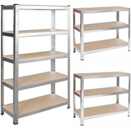 ÚLOŽNÝ REGÁL 2v1 KOVOVÝ SKLÁDACÍ 150x75x30