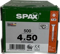 Univerzálne skrutky do dreva 4 x 50mm SPAX WIROX BIT T-30 kužeľ 500ks Univerzálne skrutky do dreva 4 x 50mm SPAX WIROX BIT T-30 kužeľ 500ks
