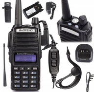 Baofeng UV-82 HARDWAVE RÁDIO TELEFÓN WALKIE TALKIE SKENER VHF UHF PMR